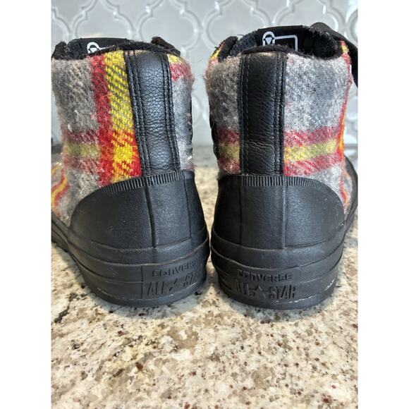 Converse Woolrich CT Street Hiker Plaid Chuck Taylor Black Papyrus 8.5 men 10 - Picture 3 of 8
